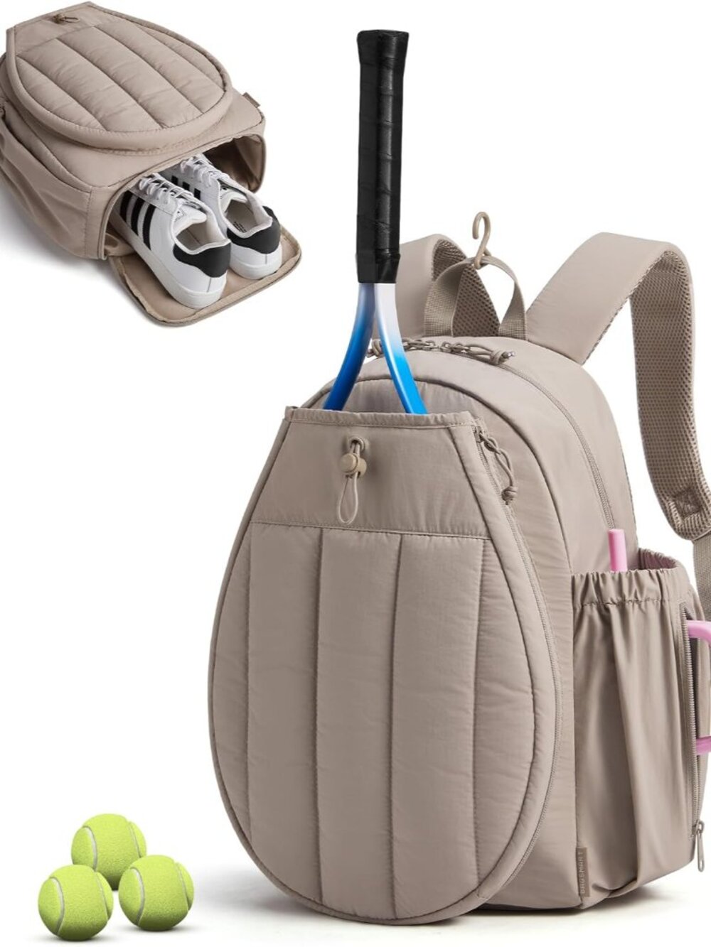 Tennis Gym Bag for Women, 3-in-1 Sports Duffle Sling Backpack | Fits 40oz Tumble
